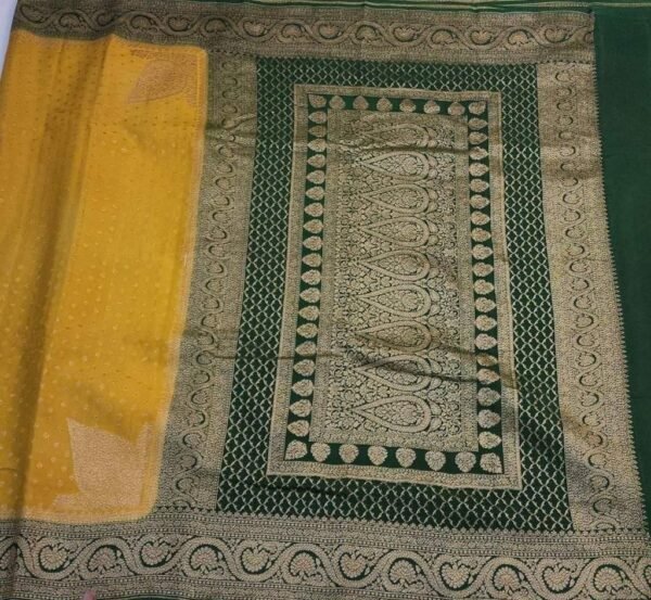 BB 03 Handloom Georgette Khadi Sarees - Image 2