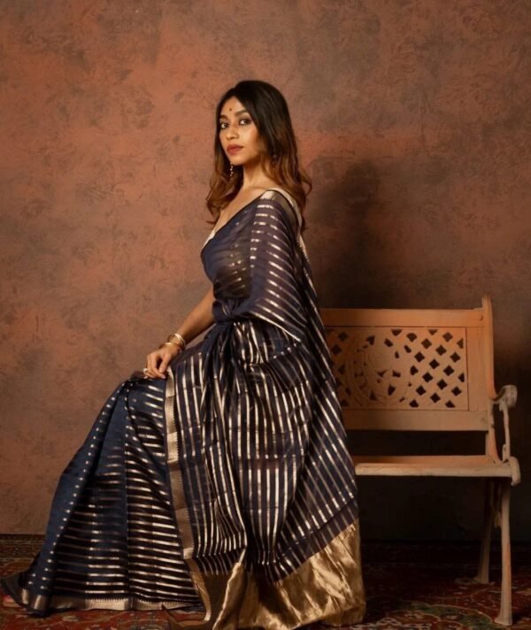 AF 02 Handloom Designer Saree - Image 3