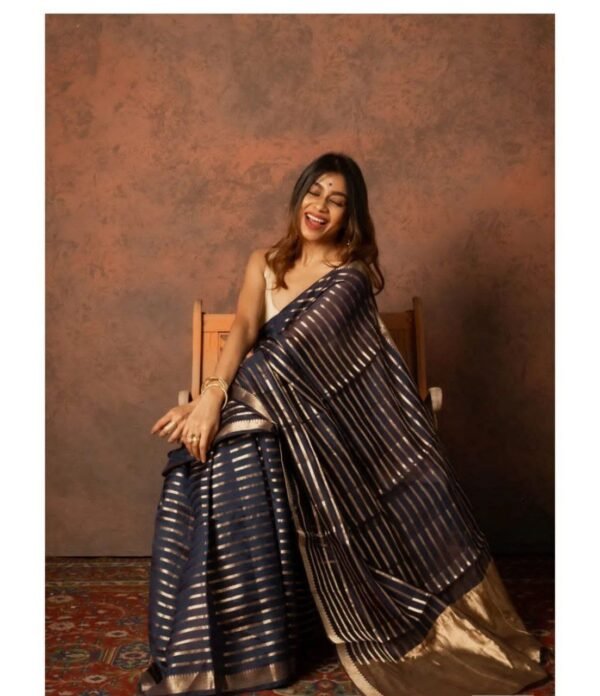 AF 02 Handloom Designer Saree - Image 4