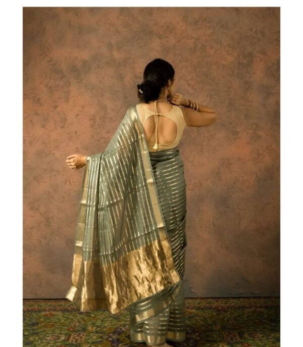 AF 02 Handloom Designer Saree - Image 3