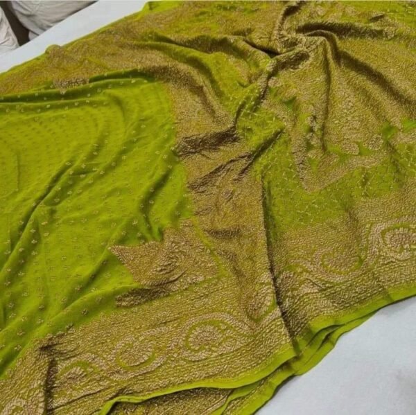 BB 03 Handloom Georgette Khadi Sarees - Image 2