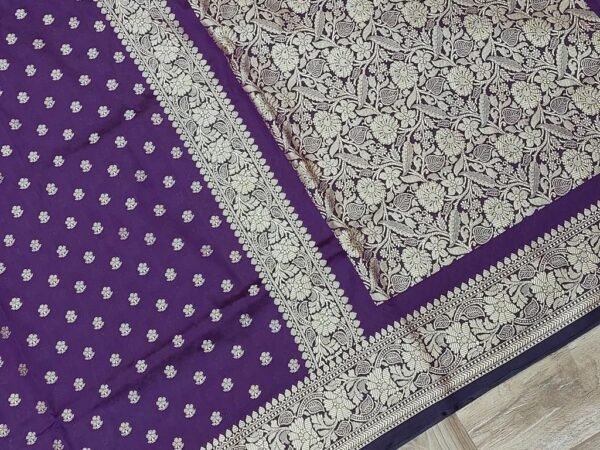 BBO 08 Banarasi Cotton Silk Saree - Image 3