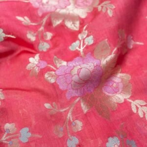 BB 12 Banarasi Pue Chiniya Silk Saree With Pathani Work
