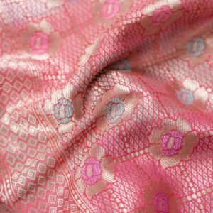 BB 12 Banarasi Pue Chiniya Silk Saree With Pathani Work