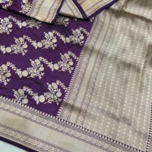 BB 17 BANARASI HANDLOOM PURE KADUWA KATAAN  SILK SAREE