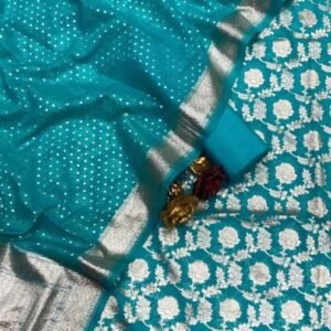BB 019 EXCLUSIVE BANARASI  CHANDERI SILK  SUIT