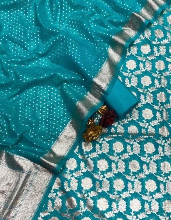 BB 019 EXCLUSIVE BANARASI  CHANDERI SILK  SUIT
