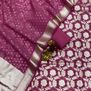 BB 019 EXCLUSIVE BANARASI  CHANDERI SILK  SUIT