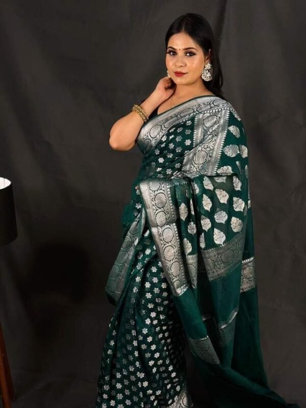 AB 02 Semi Georgette Saree - Image 2