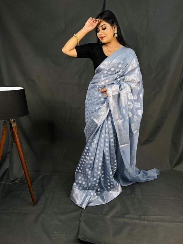 AB 02 Semi Georgette Saree - Image 2