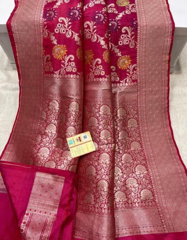 BB21 Banarasi handloom pure brocade katan silk saree