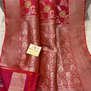 BB21 Banarasi handloom pure brocade katan silk saree