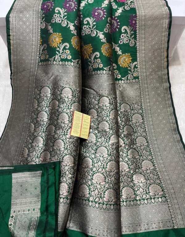 BB21 Banarasi handloom pure brocade katan silk saree