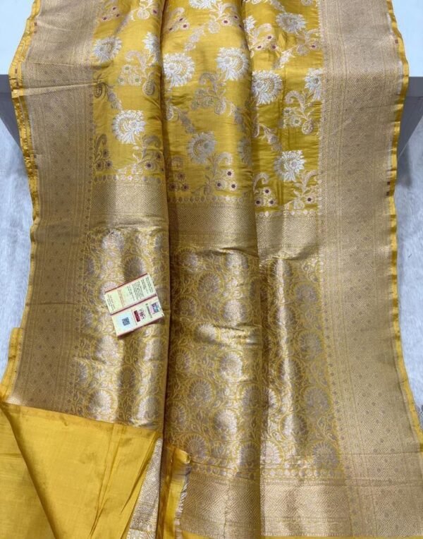BB21 Banarasi handloom pure brocade katan silk saree