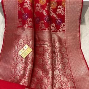 BB21 Banarasi handloom pure brocade katan silk saree