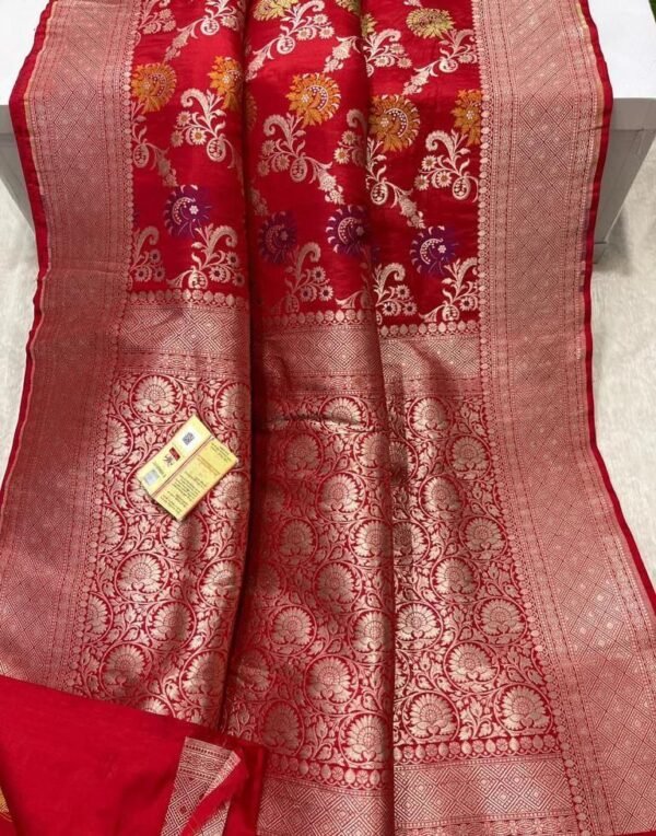 BB21 Banarasi handloom pure brocade katan silk saree