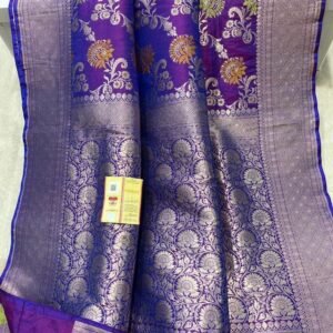 BB21 Banarasi handloom pure brocade katan silk saree