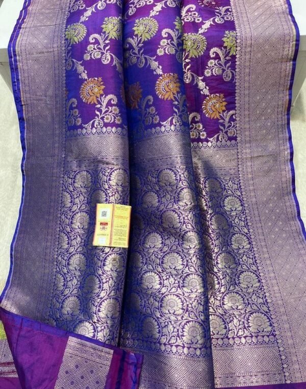 BB21 Banarasi handloom pure brocade katan silk saree