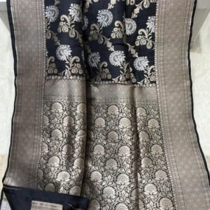 BB21 Banarasi handloom pure brocade katan silk saree