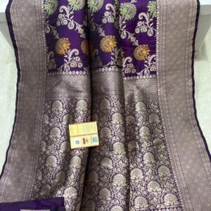 BB21 Banarasi handloom pure brocade katan silk saree