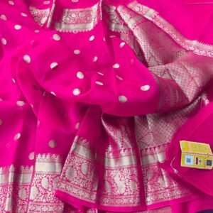 BB 22 Banarasi Dyeable soft semi Kora organza silk saree