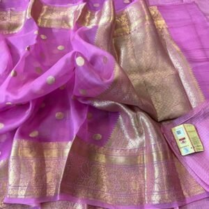 BB 22 Banarasi Dyeable soft semi Kora organza silk saree