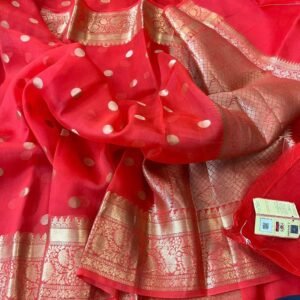 BB 22 Banarasi Dyeable soft semi Kora organza silk saree