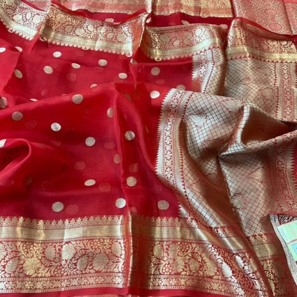BB 22 Banarasi Dyeable soft semi Kora organza silk saree