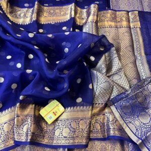 BB 22 Banarasi Dyeable soft semi Kora organza silk saree