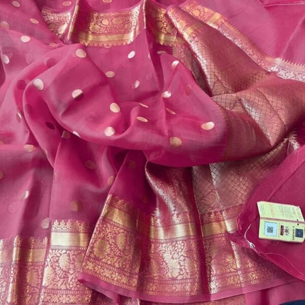 BB 22 Banarasi Dyeable soft semi Kora organza silk saree