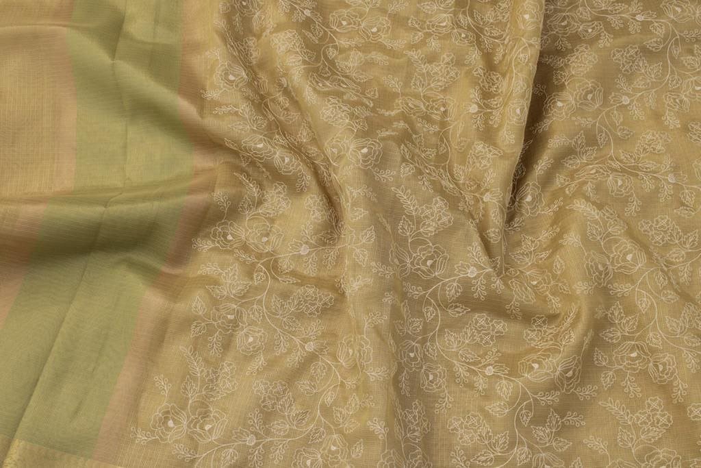 BB 23 Banarasi Tissue silk saree allover Chickenkari Jaal