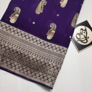 BB 27 Banarasi Dyeable soft semi Georgette silk saree