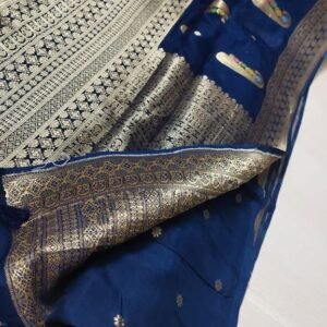 BB 27 Banarasi Dyeable soft semi Georgette silk saree