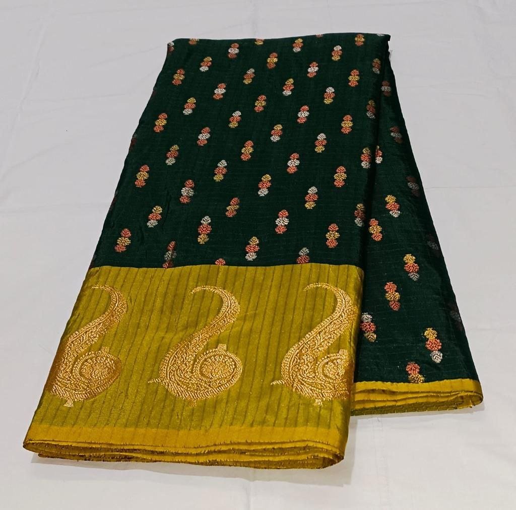BB 28 Banarasi soft semi kataan silk saree