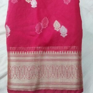 BB 33 Banarasi Dyeable semi Kora organza silk saree