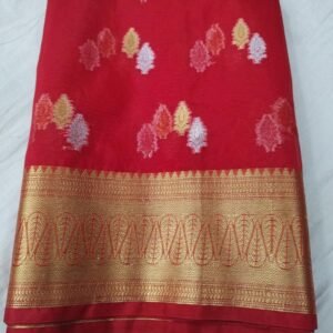 BB 33 Banarasi Dyeable semi Kora organza silk saree
