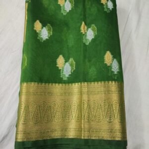 BB 33 Banarasi Dyeable semi Kora organza silk saree