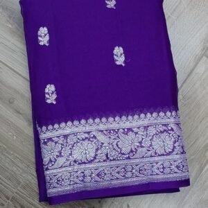 BB 42 BANARASI HANDLOOM PURE KHADDI SHIFFON SAREE