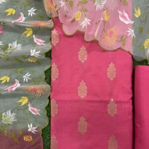 BB 46 Exclusive Banarasi Unstitched Salwar kameez with Dupatta
