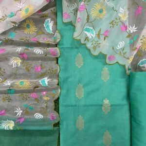BB 46 Exclusive Banarasi Unstitched Salwar kameez with Dupatta