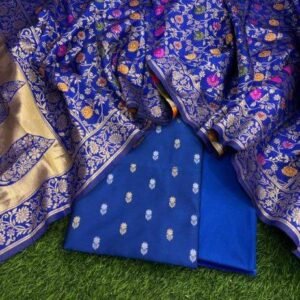 BB 47 Exclusive Banarasi Unstitched Salwar kameez with Dupatta