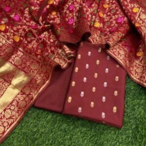 BB 47 Exclusive Banarasi Unstitched Salwar kameez with Dupatta