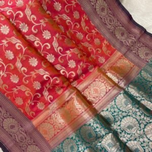 BB 51 Banarasi Semi katan silk saree