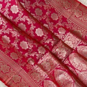 BB 51 Banarasi Semi katan silk saree