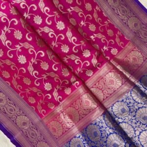 BB 51 Banarasi Semi katan silk saree