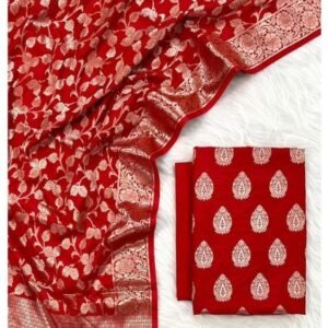 BB 52 Exclusive Banarasi Unstitched Salwar kameez with Dupatta