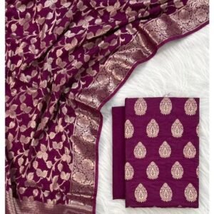 BB 52 Exclusive Banarasi Unstitched Salwar kameez with Dupatta