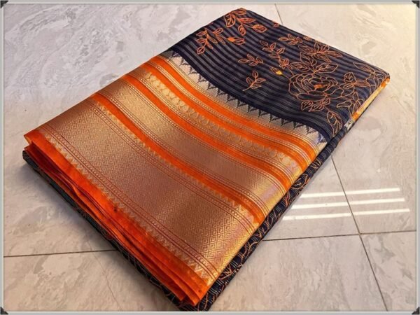 BB 55 Banarasi Dyeable semi kora organza silk saree