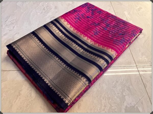 BB 55 Banarasi Dyeable semi kora organza silk saree