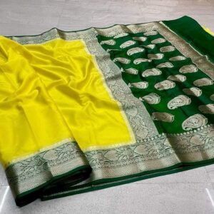 BB 56 Banarasi Dyeable semi kora organza silk saree